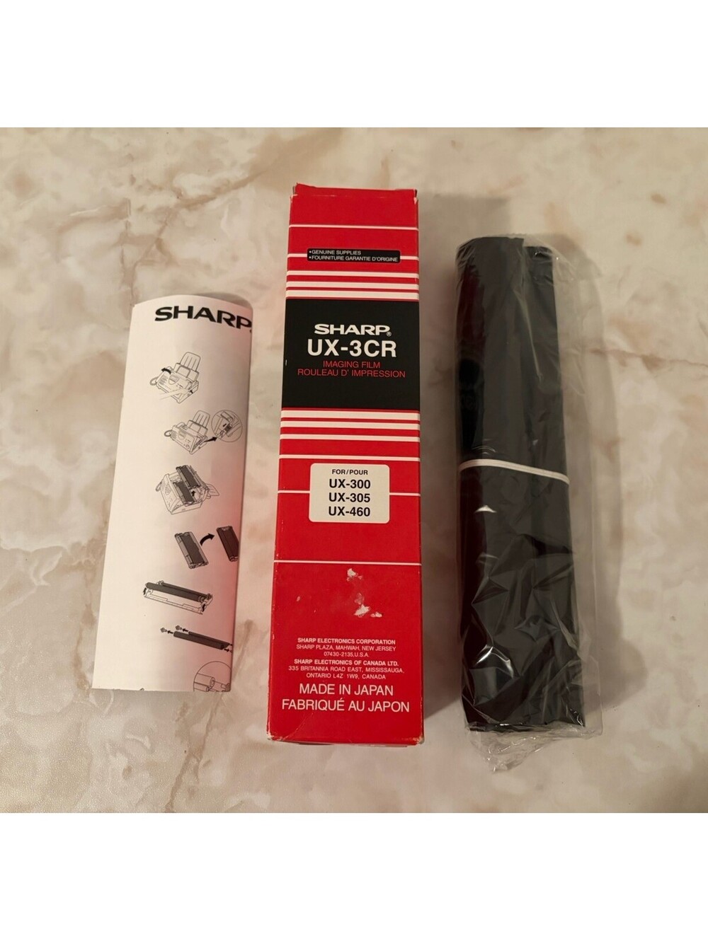 Sharp UX-3CR Genuine Fax Machine Imaging Film Ribbon 1 Roll Open Box For UX-300⁠